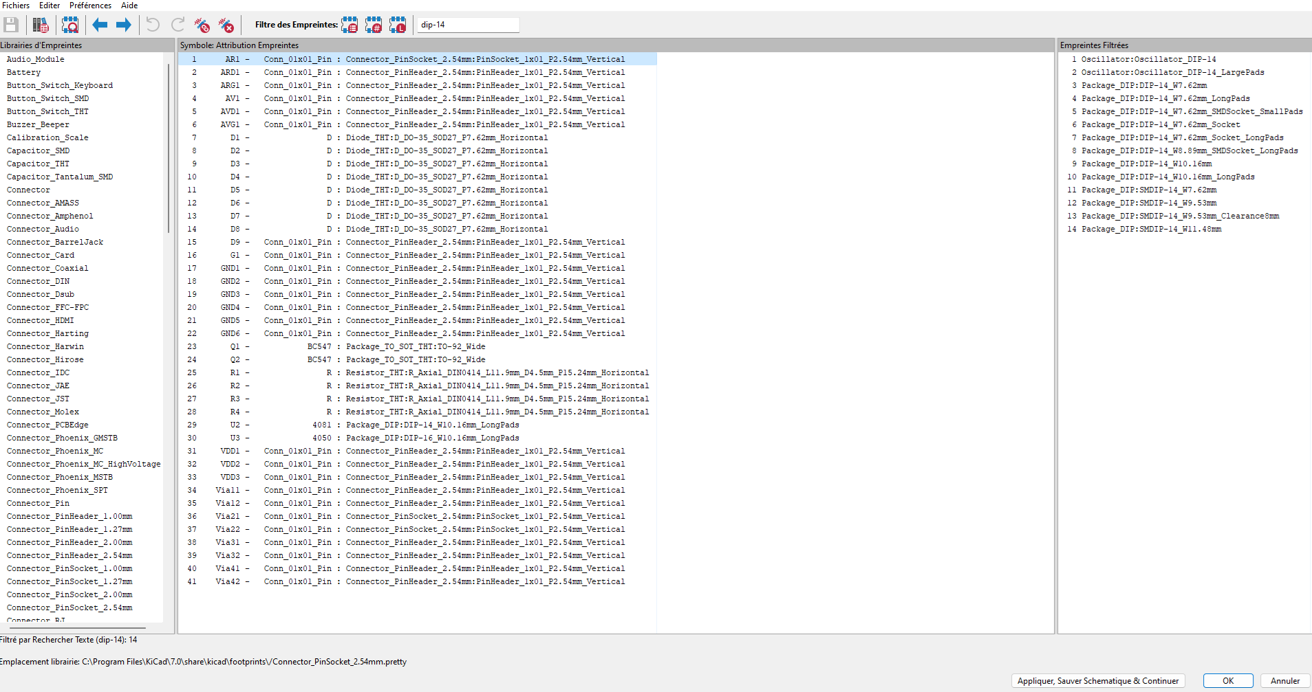 Empreinte de la carte Tor de Dylan